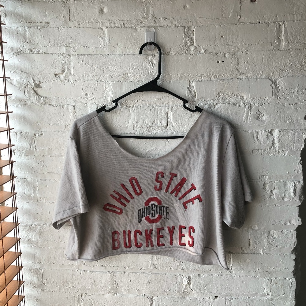 Vintage OHIO STATE cropped t-shirt